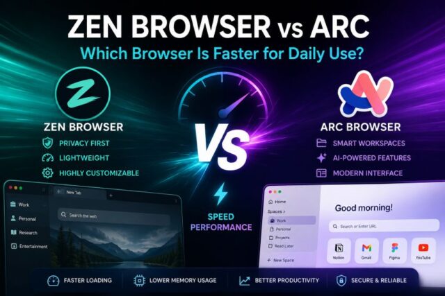 Zen Browser vs Arc: Which Browser Is Faster for Daily Use?